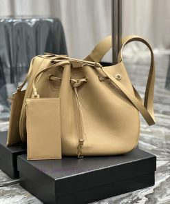 Yves Saint Laurent Bags Flat Hobo bag_Y Home Full Leather Drawstring Bag/Shoulder BackpackThe all leather design add kdxkuu5k