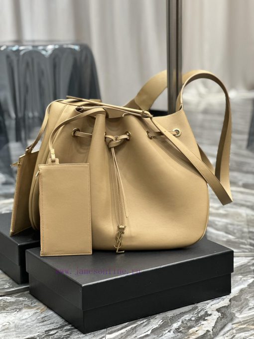 Yves Saint Laurent Bags Flat Hobo bag_Y Home Full Leather Drawstring Bag/Shoulder BackpackThe all leather design add kdxkuu5k