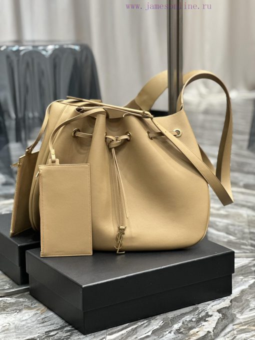 Yves Saint Laurent Bags Flat Hobo bag_Y Home Full Leather Drawstring Bag/Shoulder BackpackThe all leather design add kdxkuu5k - Image 2