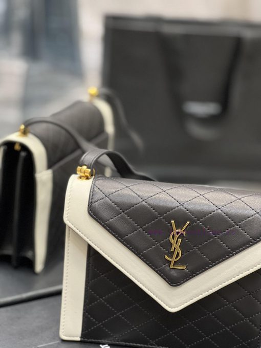 Yves Saint Laurent Bags GABY mini_ Quilted Pattern Envelope Bag, made of Italian lambskin with full leather inside a 0sk6h5kq - Image 5