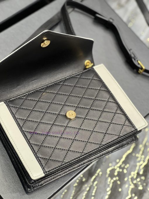 Yves Saint Laurent Bags GABY mini_ Quilted Pattern Envelope Bag, made of Italian lambskin with full leather inside a 0sk6h5kq - Image 9