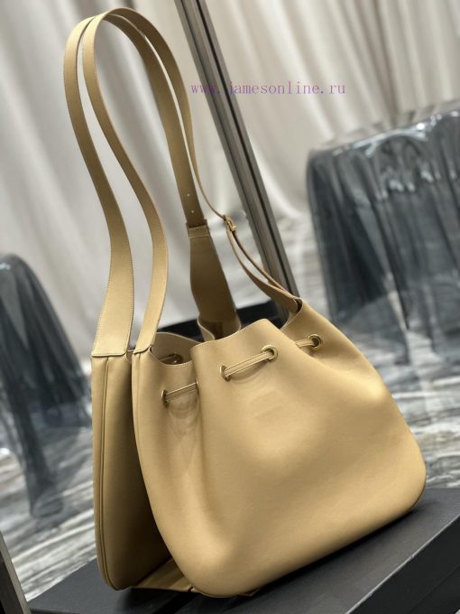 Yves Saint Laurent Bags Flat Hobo bag_Y Home Full Leather Drawstring Bag/Shoulder BackpackThe all leather design add kdxkuu5k - Image 9