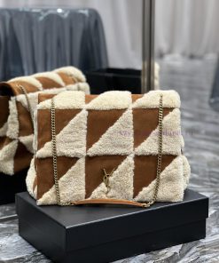 Yves Saint Laurent Bags JAMIE-New lamb wool with suedeThe most eye-catching lamb fur suede must be planted with gras l1fy3rcx