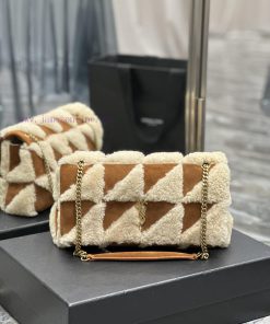 Yves Saint Laurent Bags JAMIE-New lamb wool with suedeThe most eye-catching lamb fur suede must be planted with gras l8mm9xzt