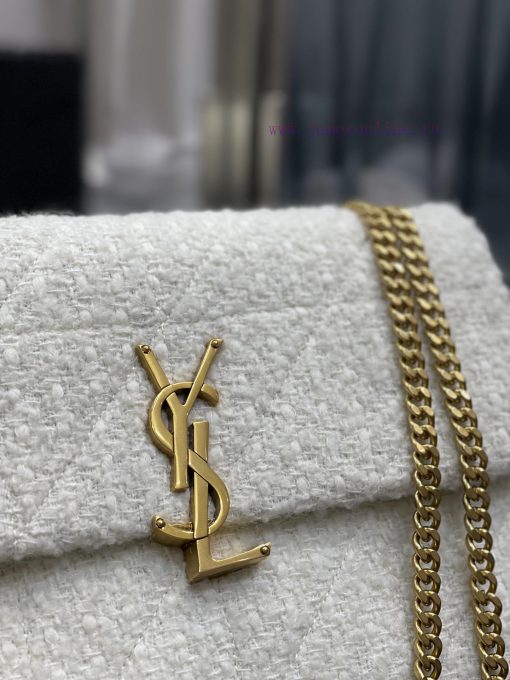 Yves Saint Laurent Bags JAMIE woolen style_Made by splicing imported coarse woolen flowers and decorated with "CARRE d7dru72f - Image 5