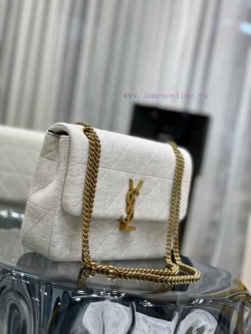 Yves Saint Laurent Bags JAMIE Knitted Style_Made of imported cashmere knitted and spliced together, decorated with " i8p7tnu8 - Image 4