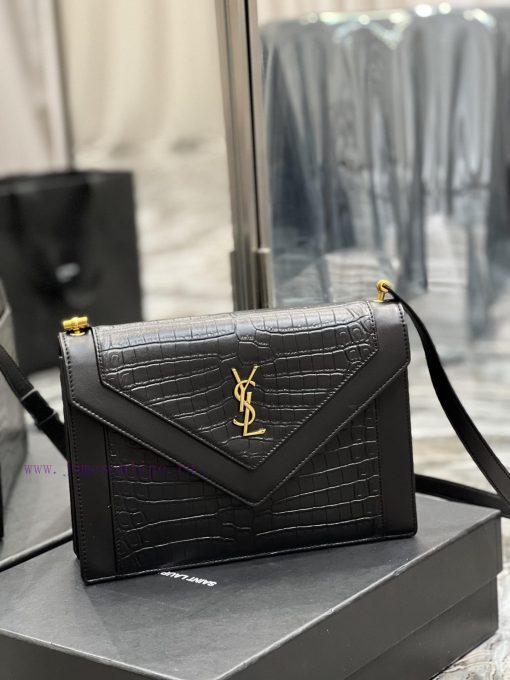 Yves Saint Laurent Bags GABY_Quilted Pattern Envelope Bag, made of Italian lambskin with full leather inside and out 19o7217a - Image 3