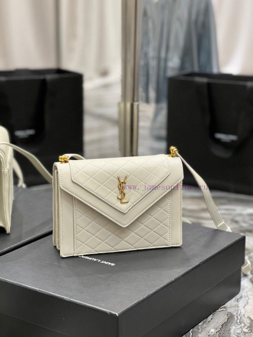 Yves Saint Laurent Bags GABY mini_ Quilted Pattern Envelope Bag, made of Italian lambskin with full leather inside a ji6h0ybh - Image 3