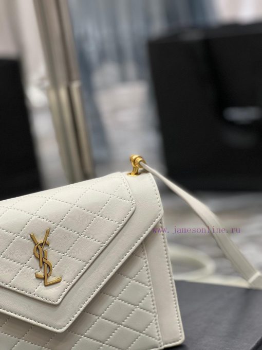 Yves Saint Laurent Bags GABY mini_ Quilted Pattern Envelope Bag, made of Italian lambskin with full leather inside a ji6h0ybh - Image 4