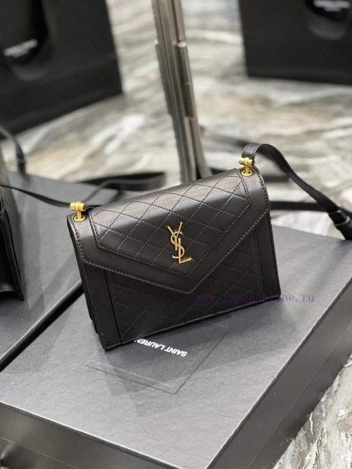 Yves Saint Laurent Bags GABY mini_ Quilted Pattern Envelope Bag, made of Italian lambskin with full leather inside a 16n8qoct - Image 3