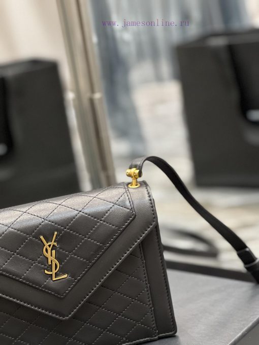 Yves Saint Laurent Bags GABY mini_ Quilted Pattern Envelope Bag, made of Italian lambskin with full leather inside a 16n8qoct - Image 4