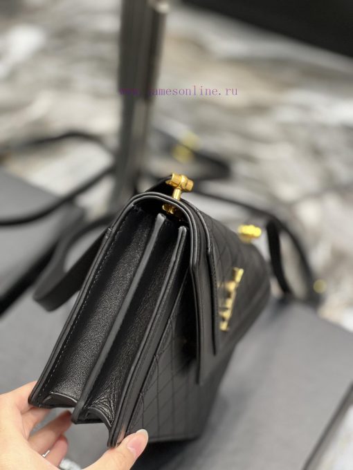 Yves Saint Laurent Bags GABY mini_ Quilted Pattern Envelope Bag, made of Italian lambskin with full leather inside a 16n8qoct - Image 6