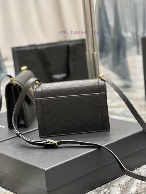 Yves Saint Laurent Bags GABY mini_ Quilted Pattern Envelope Bag, made of Italian lambskin with full leather inside a 16n8qoct - Image 7