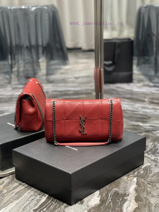 Yves Saint Laurent Bags 𝐉𝐀𝐌𝐈𝐄 _ Medium 25cm splicing style, making you wait for a long time. Made of imported sheeps 5oq1vk45 - Image 3