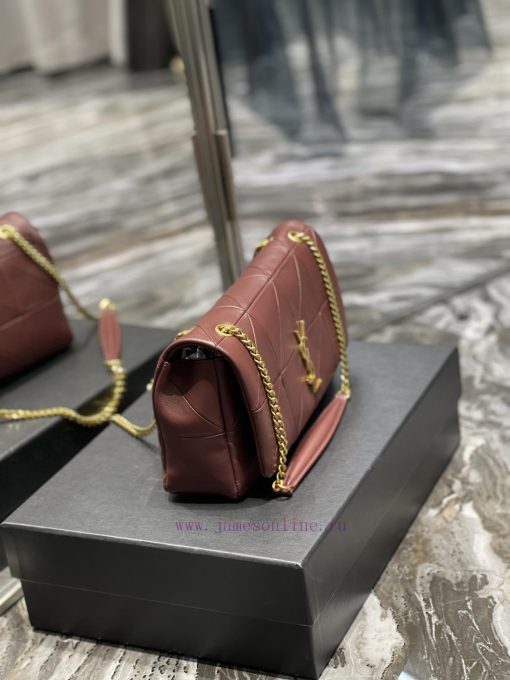 Yves Saint Laurent Bags 𝐉𝐀𝐌𝐈𝐄 _ Medium 25cm splicing style, making you wait for a long time. Made of imported sheeps e79h9i6i - Image 4