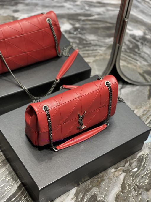 Yves Saint Laurent Bags 𝐉𝐀𝐌𝐈𝐄 _ Medium 25cm splicing style, making you wait for a long time. Made of imported sheeps 5oq1vk45 - Image 5