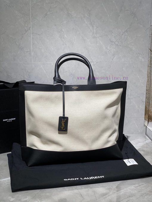 Yves Saint Laurent Bags SHOPPING Tote Bag shopping bag, from customized linen fabric to silk screen printing, every 21gl0e7b - Image 2