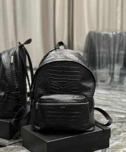 Yves Saint Laurent Bags Backpack Arrived _ Crocodile Pattern Leather StyleThis backpack is specially crafted with ex zcewunba