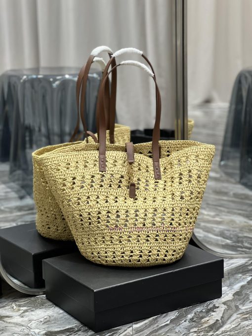 Yves Saint Laurent Bags Quick drop of woven bagsVegetable basket hollowed out straw woven tote bag_Y's exquisite Par scljm0nf