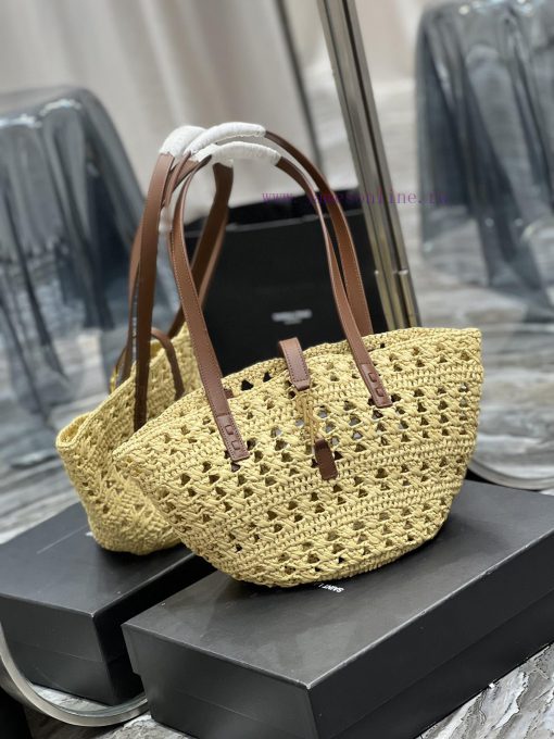 Yves Saint Laurent Bags Quick drop of woven bagsVegetable basket hollowed out straw woven tote bag_Y's exquisite Par 2iusuamv - Image 3