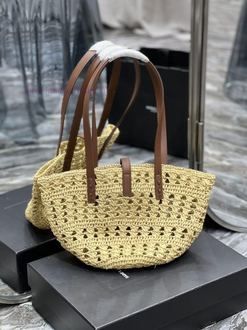 Yves Saint Laurent Bags Quick drop of woven bagsVegetable basket hollowed out straw woven tote bag_Y's exquisite Par 2iusuamv - Image 8