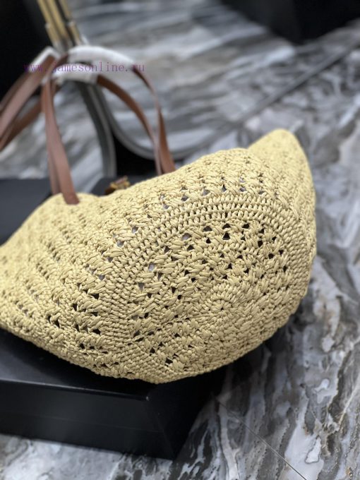 Yves Saint Laurent Bags Quick drop of woven bagsVegetable basket hollowed out straw woven tote bag_Y's exquisite Par scljm0nf - Image 9