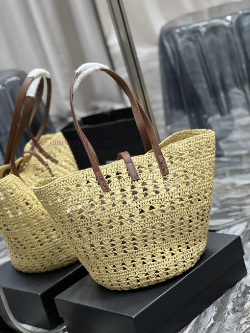 Yves Saint Laurent Bags Quick drop of woven bagsVegetable basket hollowed out straw woven tote bag_Y's exquisite Par scljm0nf - Image 10