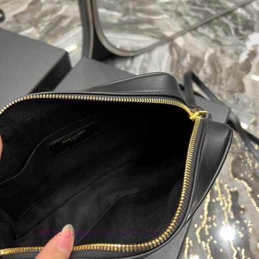 Yves Saint Laurent Bags 𝑳𝒐𝒖 Camera bag _ Black striped gold buckle with cowhideTop level imported Italian cowhide ca 2589vfyj - Image 6