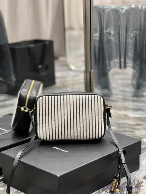 Yves Saint Laurent Bags 𝑳𝒐𝒖 Camera bag _ Black striped gold buckle with cowhideTop level imported Italian cowhide ca 2589vfyj - Image 8