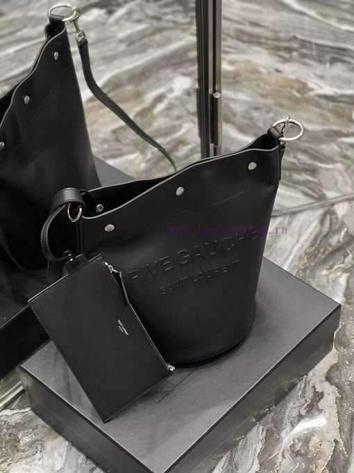 Yves Saint Laurent Bags 𝗥𝗜𝗩𝗘 𝗚𝗔𝗨𝗖𝗛𝗘The latest RIVE GAUCHE French cowhide bucket bag, with its simple and atmospheric 320futnc - Image 6