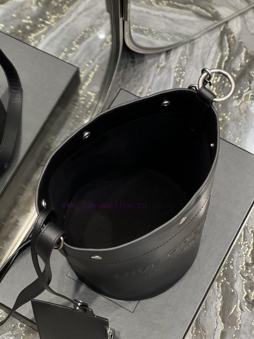 Yves Saint Laurent Bags 𝗥𝗜𝗩𝗘 𝗚𝗔𝗨𝗖𝗛𝗘The latest RIVE GAUCHE French cowhide bucket bag, with its simple and atmospheric 320futnc - Image 8