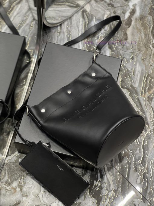 Yves Saint Laurent Bags 𝗥𝗜𝗩𝗘 𝗚𝗔𝗨𝗖𝗛𝗘The latest RIVE GAUCHE French cowhide bucket bag, with its simple and atmospheric 320futnc - Image 9