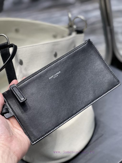 Yves Saint Laurent Bags 𝗥𝗜𝗩𝗘 𝗚𝗔𝗨𝗖𝗛𝗘The latest RIVE GAUCHE French linen bucket bag, with its simple and atmospheric d 48ghhm08 - Image 6