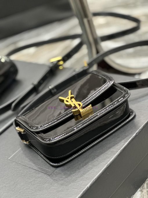Yves Saint Laurent Bags 𝑺𝑶𝑳𝑭𝑬𝑹𝑰𝑵𝑶 𝑩𝑶𝑿 Black gold buckle patent leather_19cmMust be popular, it conquered the entire 6shrpagj - Image 8