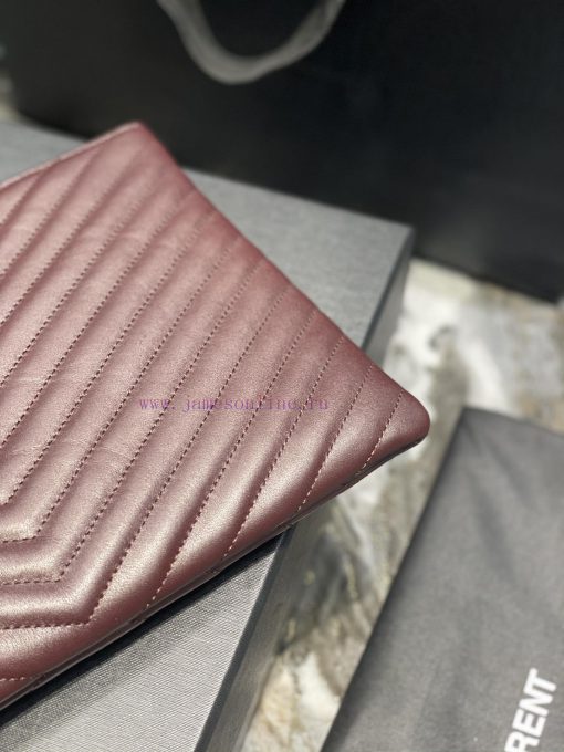 Yves Saint Laurent Bags 𝑴𝒐𝒏𝒐𝒈𝒓𝒂𝒎 Jacquard splicing file handbag, made of original calf leather satin lining, top zip h73bw0zs - Image 5