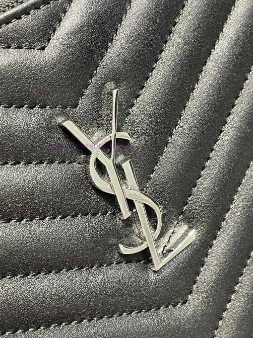 Yves Saint Laurent Bags 𝑴𝒐𝒏𝒐𝒈𝒓𝒂𝒎 Jacquard splicing file handbag, made of original calf leather satin lining, top zip op726q0q - Image 6