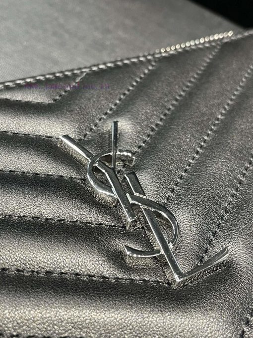 Yves Saint Laurent Bags 𝑴𝒐𝒏𝒐𝒈𝒓𝒂𝒎 Jacquard splicing file handbag, made of original calf leather satin lining, top zip 54f4aciv - Image 6