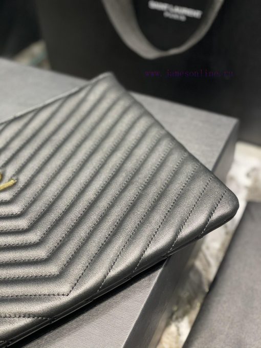Yves Saint Laurent Bags 𝑴𝒐𝒏𝒐𝒈𝒓𝒂𝒎 Jacquard splicing file handbag, made of original calf leather satin lining, top zip 73cvq8pa - Image 4