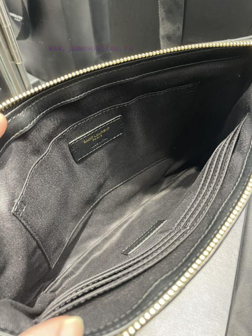 Yves Saint Laurent Bags 𝑴𝒐𝒏𝒐𝒈𝒓𝒂𝒎 Jacquard splicing file handbag, made of original calf leather satin lining, top zip 73cvq8pa - Image 8