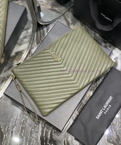 Yves Saint Laurent Bags 𝑴𝒐𝒏𝒐𝒈𝒓𝒂𝒎 Jacquard splicing file handbag, made of original calf leather satin lining, top zip 8dzy8fvk