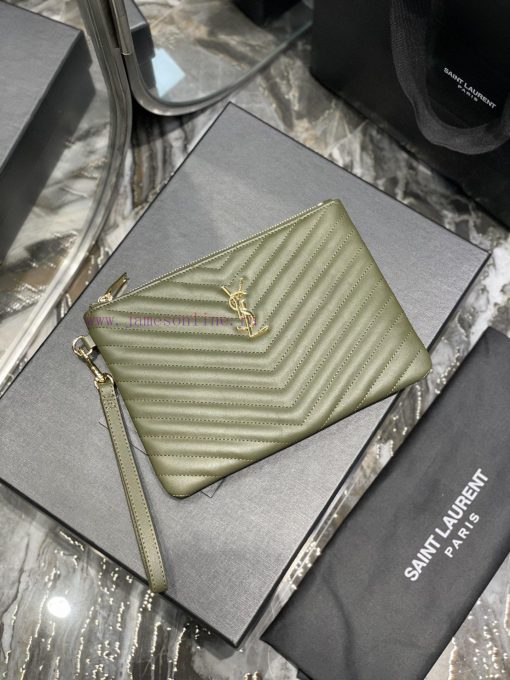 Yves Saint Laurent Bags 𝑴𝒐𝒏𝒐𝒈𝒓𝒂𝒎 Jacquard splicing file handbag, made of original calf leather satin lining, top zip 22eeeyok