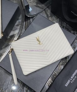 Yves Saint Laurent Bags 𝑴𝒐𝒏𝒐𝒈𝒓𝒂𝒎 Jacquard splicing file handbag, made of original calf leather satin lining, top zip axwudwey