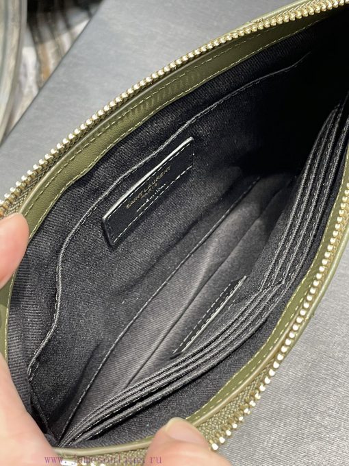 Yves Saint Laurent Bags 𝑴𝒐𝒏𝒐𝒈𝒓𝒂𝒎 Jacquard splicing file handbag, made of original calf leather satin lining, top zip 22eeeyok - Image 8