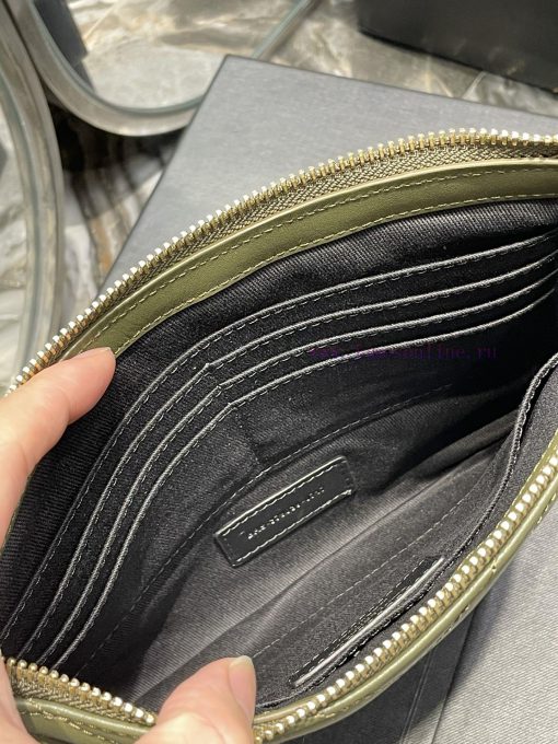 Yves Saint Laurent Bags 𝑴𝒐𝒏𝒐𝒈𝒓𝒂𝒎 Jacquard splicing file handbag, made of original calf leather satin lining, top zip 22eeeyok - Image 9