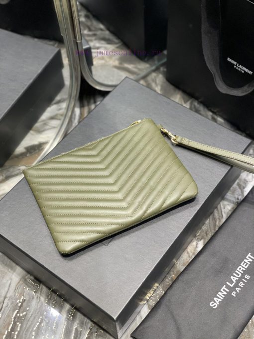 Yves Saint Laurent Bags 𝑴𝒐𝒏𝒐𝒈𝒓𝒂𝒎 Jacquard splicing file handbag, made of original calf leather satin lining, top zip 22eeeyok - Image 10