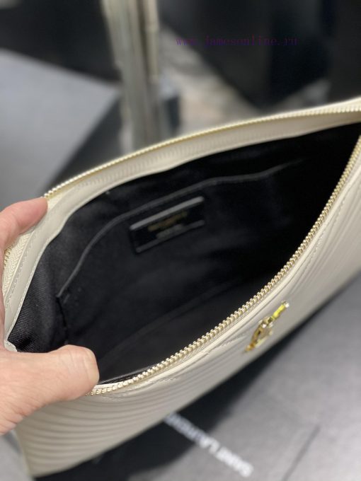 Yves Saint Laurent Bags 𝑴𝒐𝒏𝒐𝒈𝒓𝒂𝒎 Jacquard splicing file handbag, made of original calf leather satin lining, top zip axwudwey - Image 8
