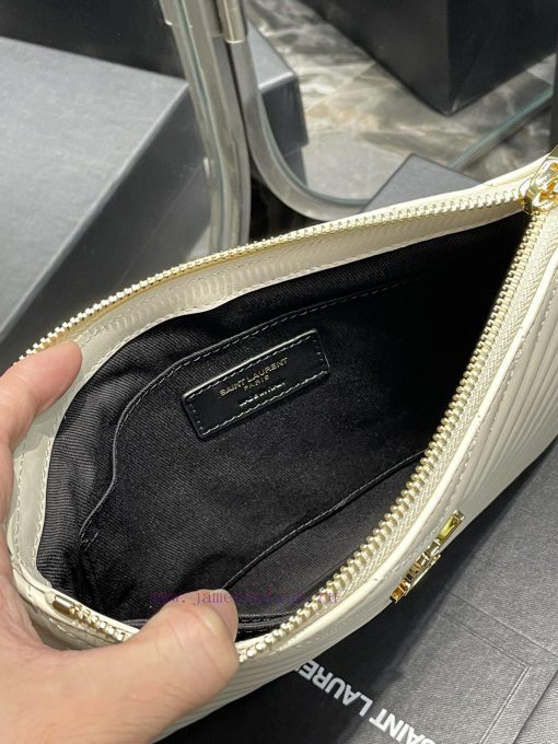 Yves Saint Laurent Bags 𝑴𝒐𝒏𝒐𝒈𝒓𝒂𝒎 Jacquard splicing file handbag, made of original calf leather satin lining, top zip pi6utbay - Image 9