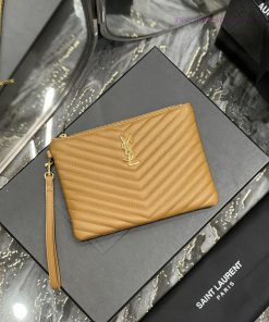 Yves Saint Laurent Bags 𝑴𝒐𝒏𝒐𝒈𝒓𝒂𝒎 Jacquard splicing file handbag, made of original calf leather satin lining, top zip l0c63nor