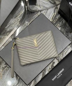 Yves Saint Laurent Bags 𝑴𝒐𝒏𝒐𝒈𝒓𝒂𝒎 Jacquard splicing file handbag, made of original calf leather satin lining, top zip l7bj1y5m