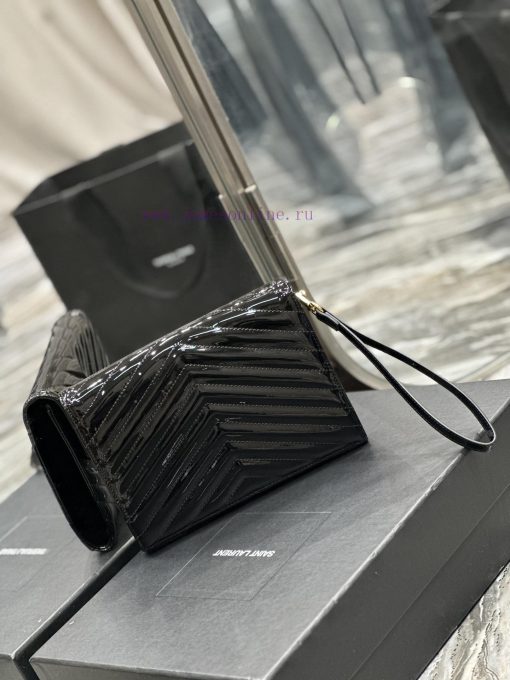 Yves Saint Laurent Bags NEW new color_MONOGRAM Black patent leather handbag with detachable wrist strap, cool glossy nmk1jkc2 - Image 6